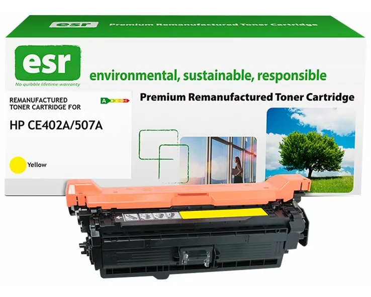 ESR Toner cartridge compatible with HP CE402A yellow remanufactured 6.000 pages