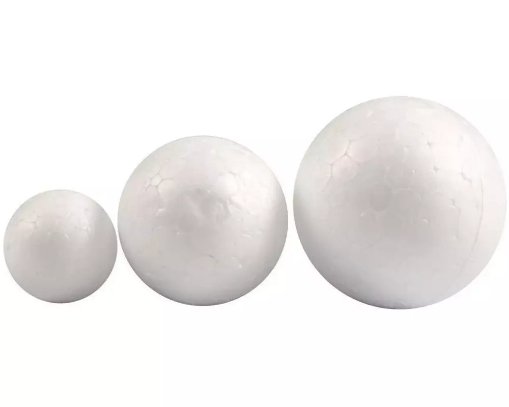Creativ Company Styropor-Kugeln 20, 30 und 40 mm, 12 Stück