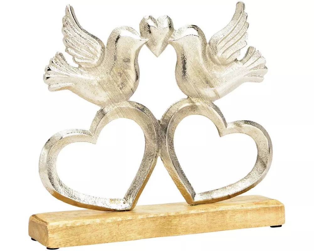 G. Wurm Aufsteller Vogel/Herz 22 cm