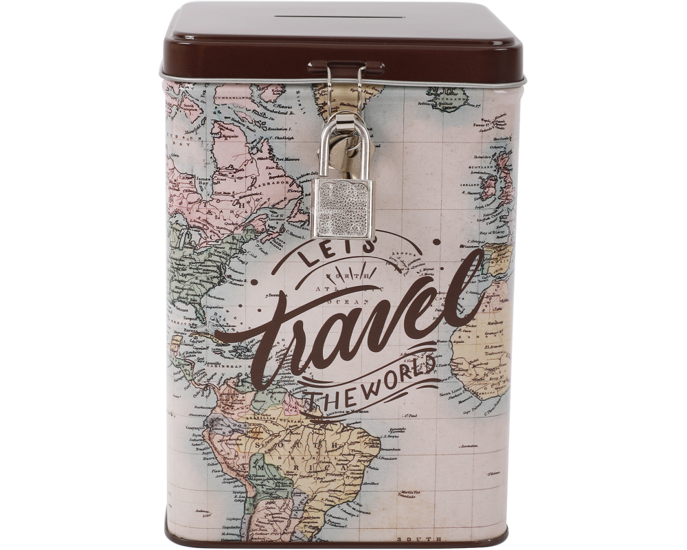 ROOST Sparkasse mit Schloss XL2016 Travel 15.3x10.6x10.6cm