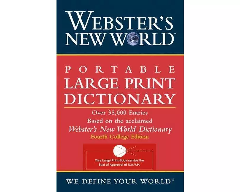 Webster's New World Portable Large Print Dictionary, Second Edition