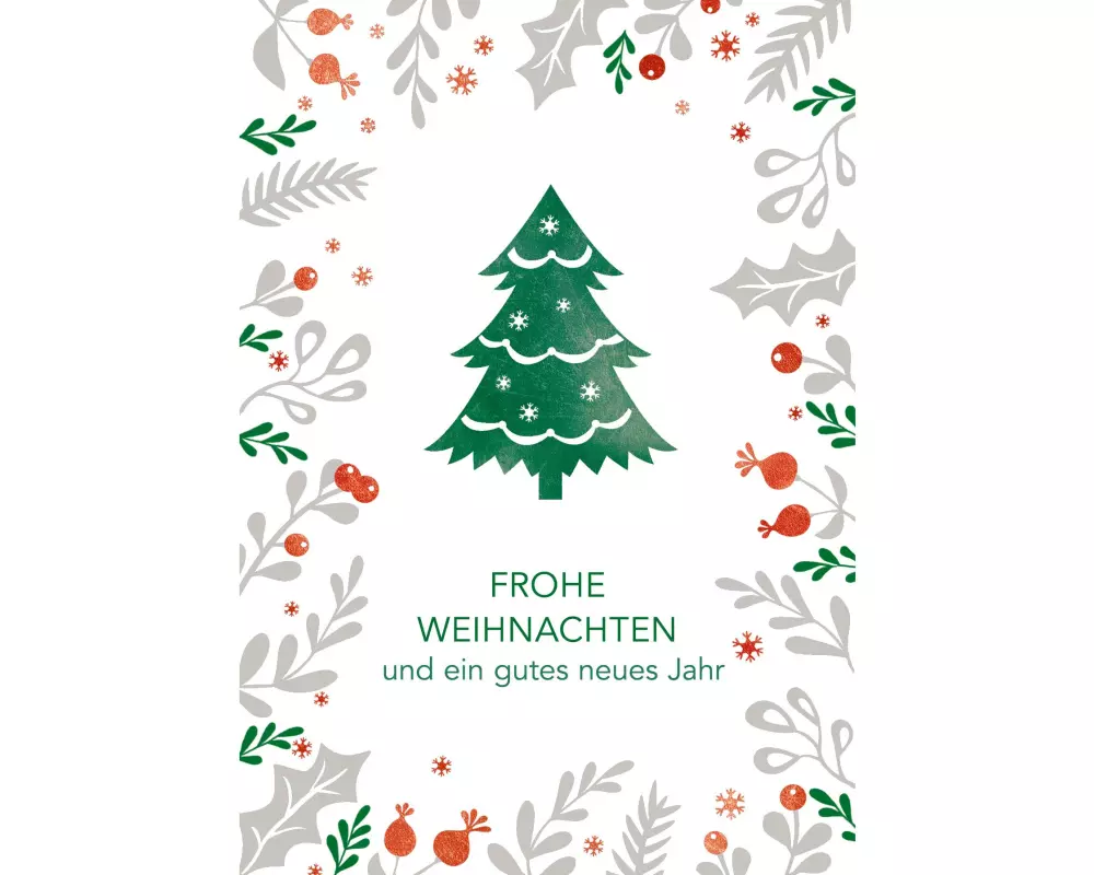 ABC Weihnachtskarten-Set A6, 5 Stück