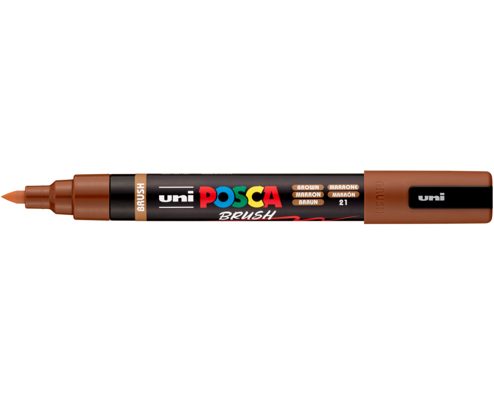 POSCA Brush Marker 1-4mm PC-5BRBROWN braun