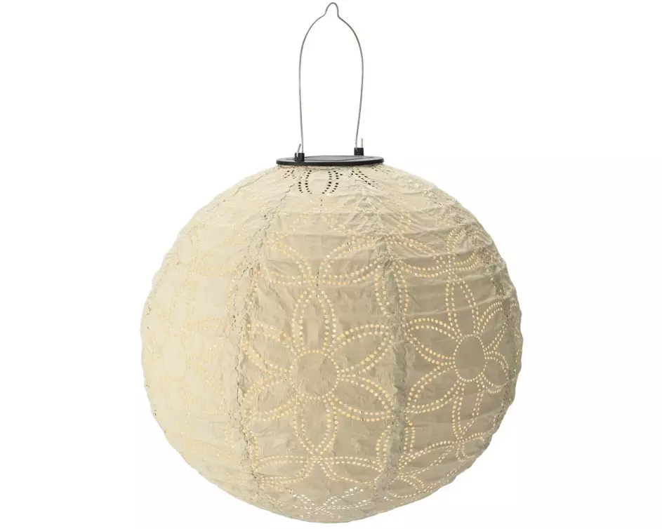 STT Lampion Solar, Rund, Ø 30 cm, Sand