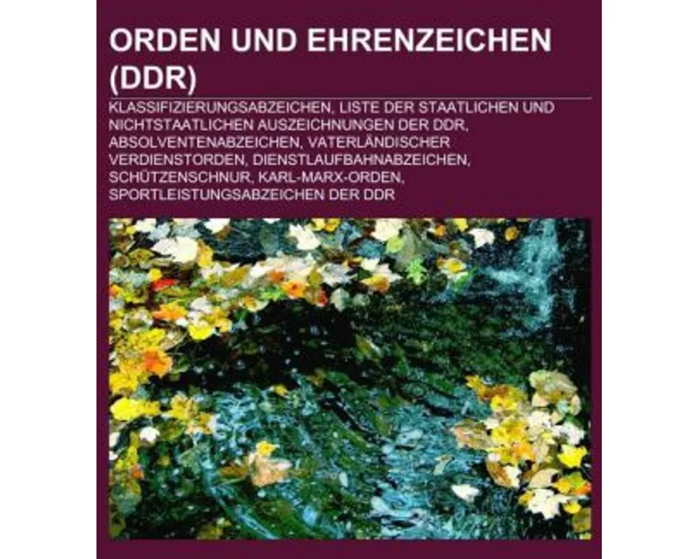 Orden Und Ehrenzeichen (Ddr)