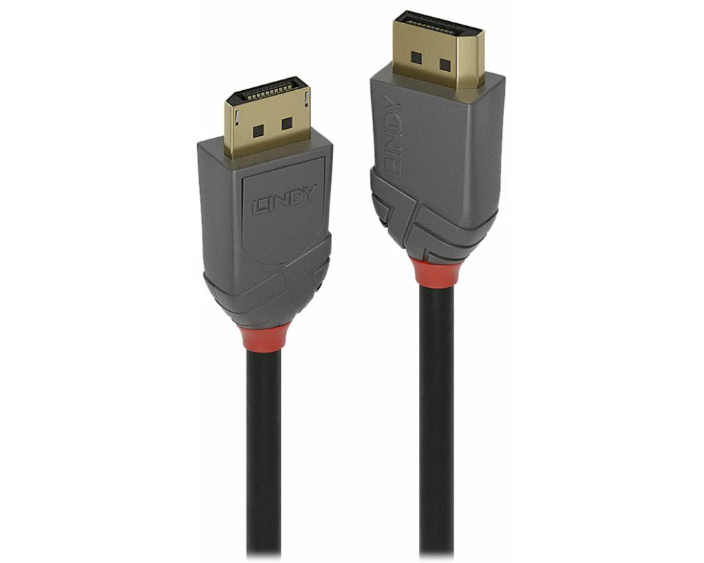 LINDY Anthra Line Video Cable, DP 1.4, DP-DP M-M, 3m, black