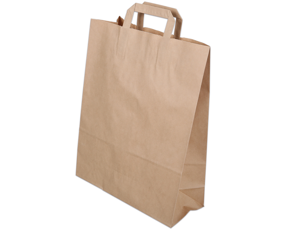 ELCO Tragetasche 320x130x410mm 83104.25 mit Henkel, braun 50 Stück