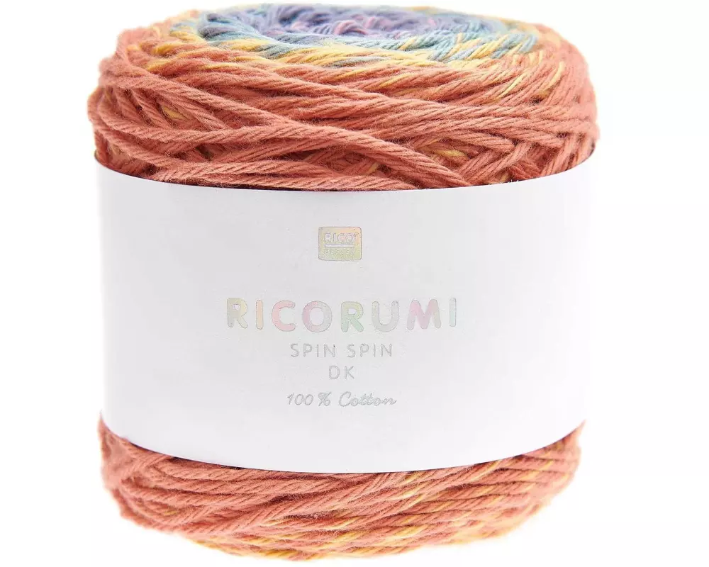 Rico Design Wolle Ricorumi Spin Spin 50 g, Earthy Rainbow