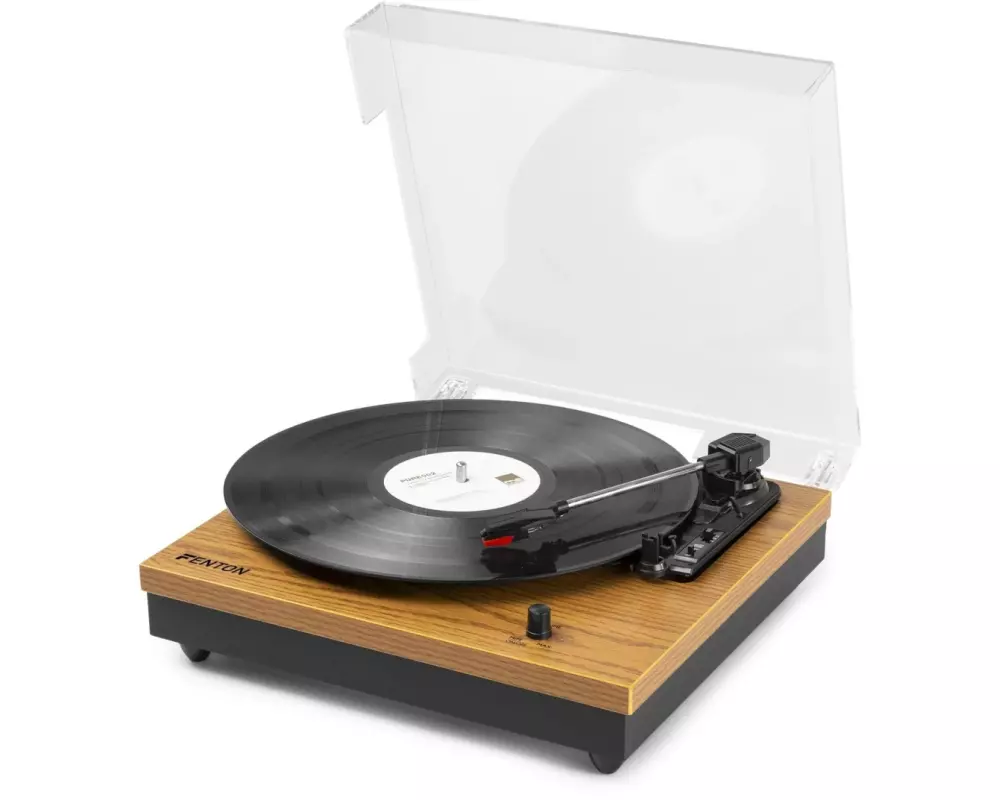 Fenton Plattenspieler mit Bluetooth RP112L Braun