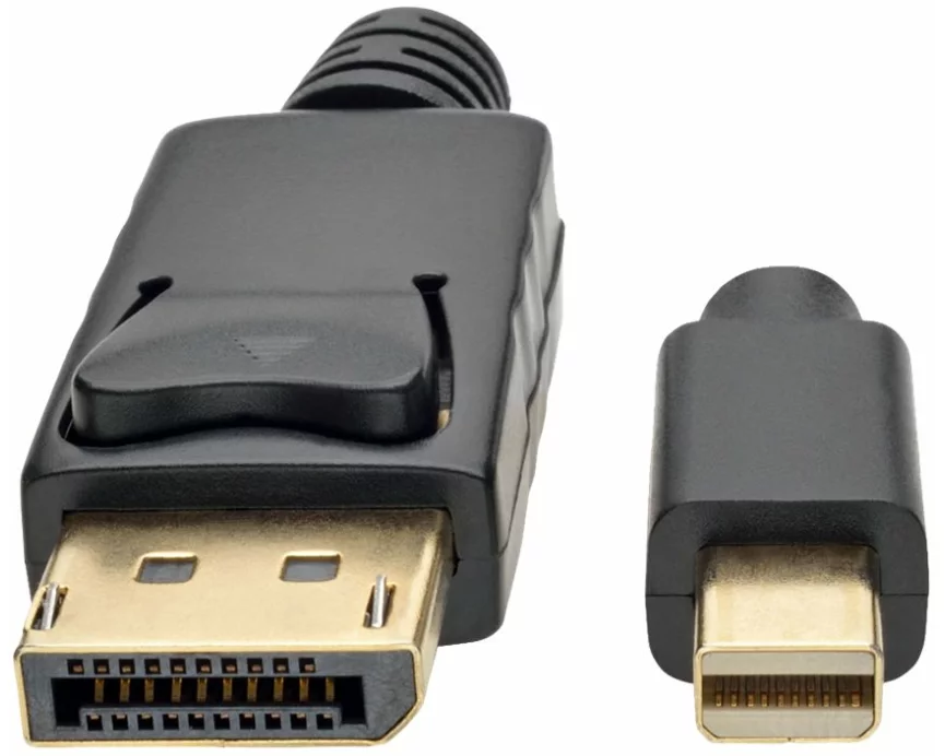 EATON TRIPPLITE Mini DisplayPort to DisplayPort, Adapter Cable, M/M, 4K, 60Hz, Black, 3ft. 0.9m