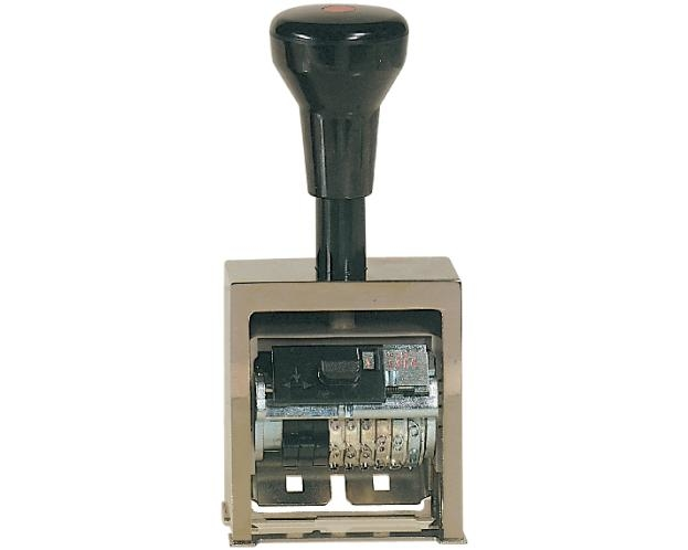 REINER Nummerstempel Schrifth. 4,5mm 53 10 schwarz/silber