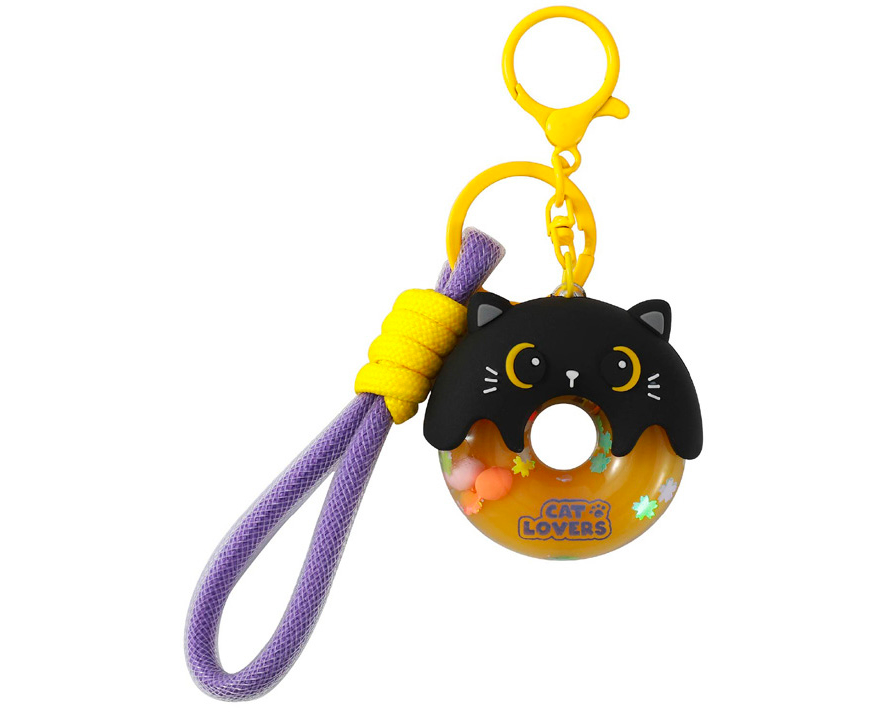 I-TOTAL Schlüsselanhänger Donut XL3153 Black Cat