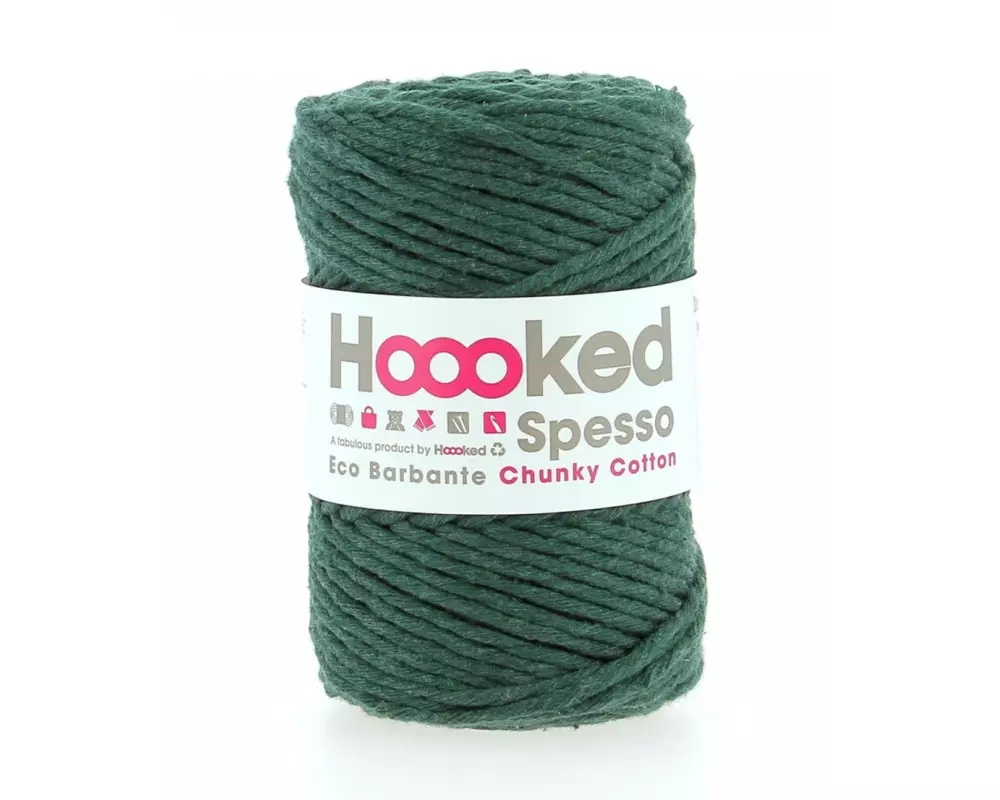 Hoooked Wolle Spesso Chunky Makramee Rope 500 g Dunkelgrün