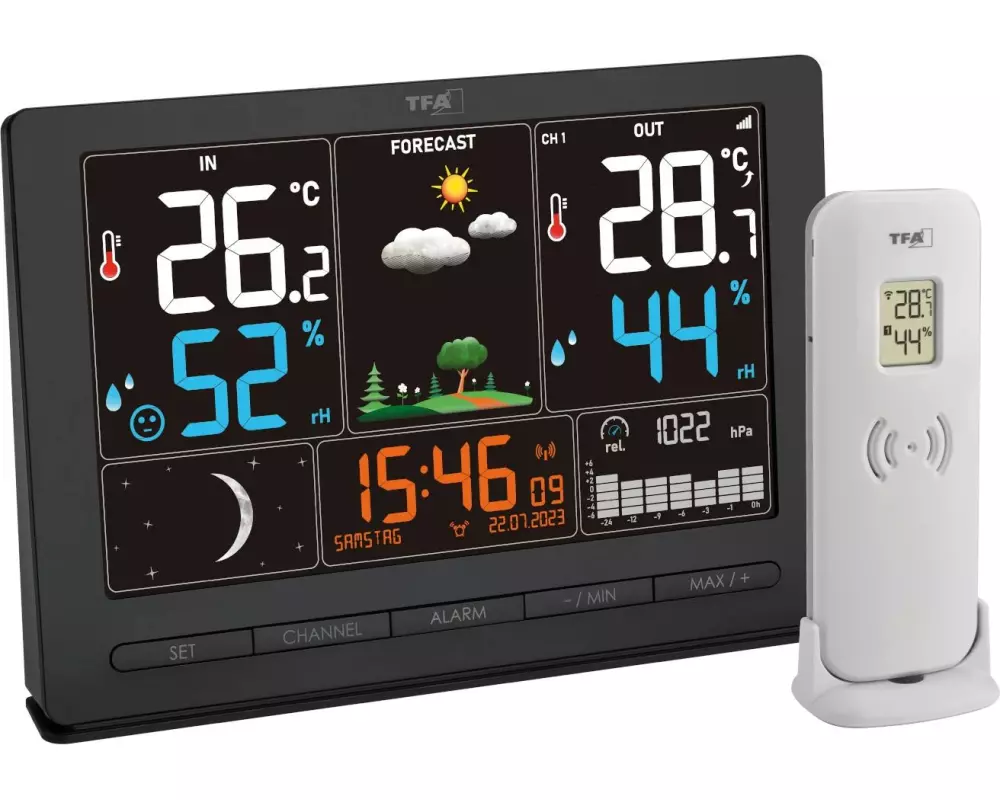 TFA Dostmann Wetterstation Season 2 Schwarz