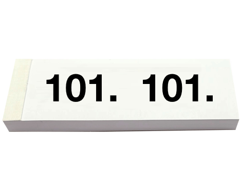 SIMPLEX Garderobenblock Nr. 101-200 13077 weiss 100 Blatt