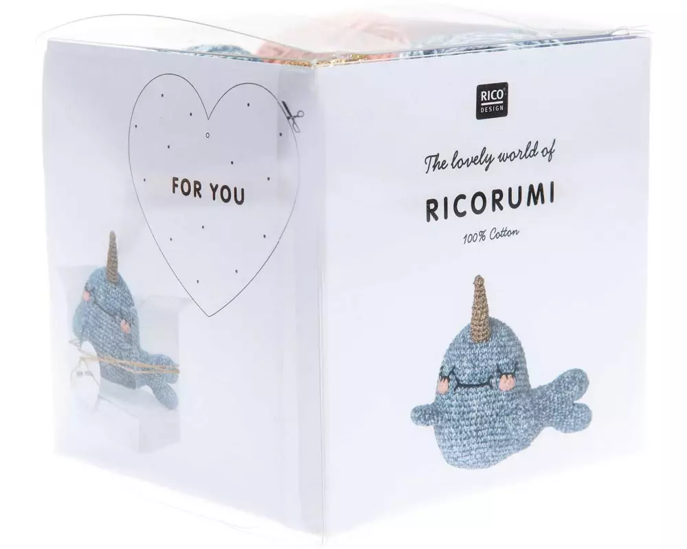 Rico Design Häkelset Creative Ricorumi Narwal