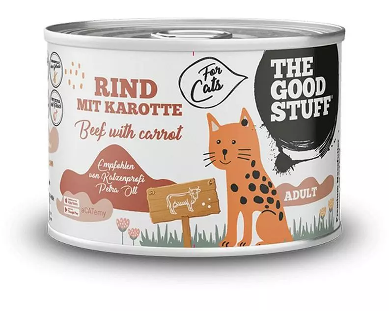 The Goodstuff Nassfutter Rind mit Karotte Adult 200g