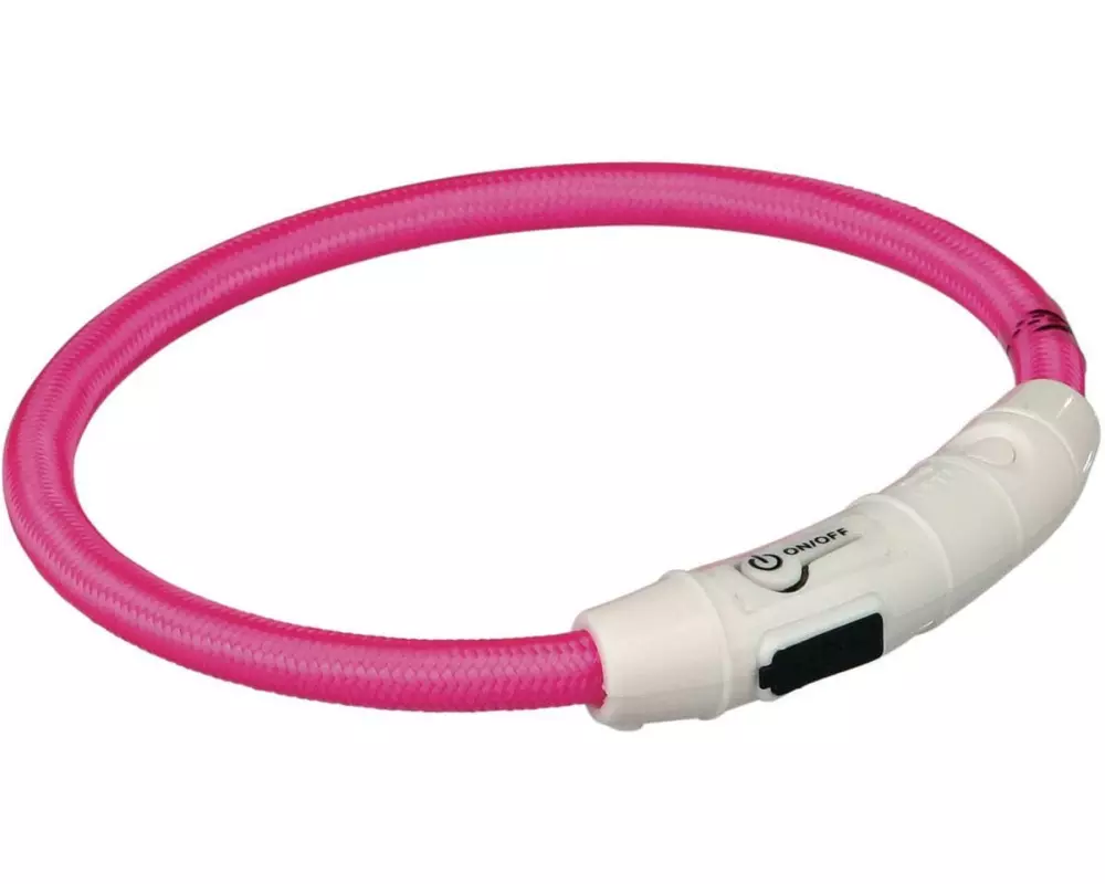 Trixie Leuchtring Safer Life XS-S pink