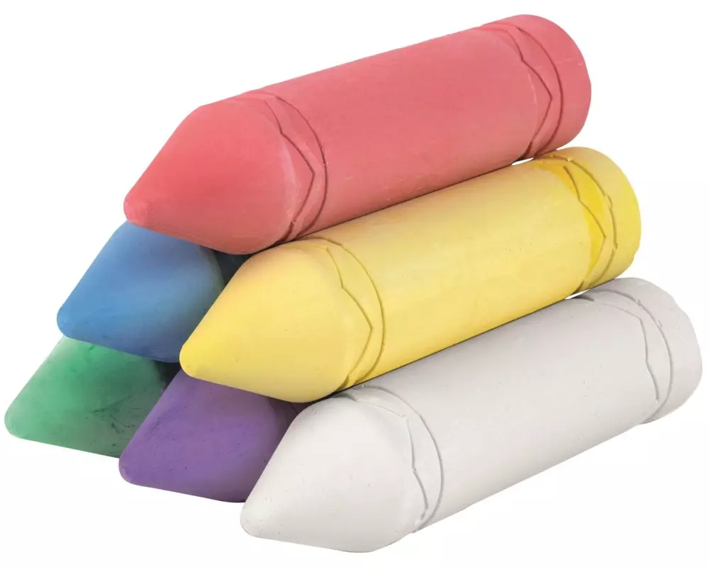 Pustefix Strassenmalkreide Jumbo 6er-Packung