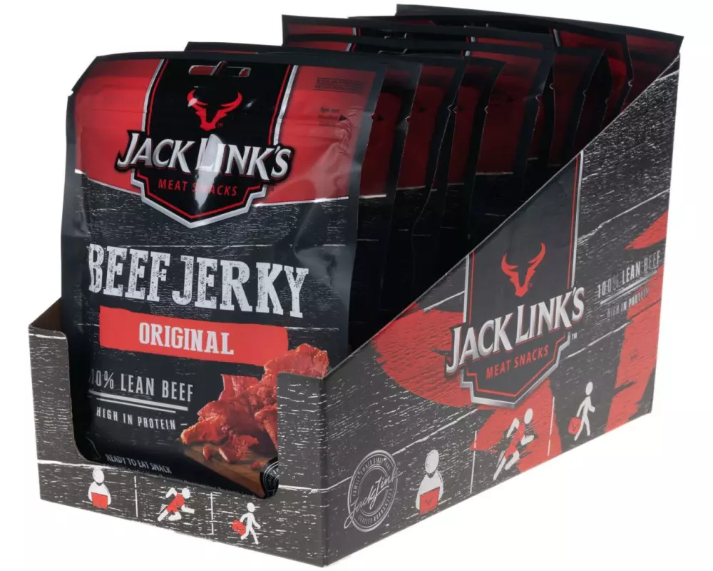 Jack Link's Fleischsnack Beef Jerky Original 12 x 70 g