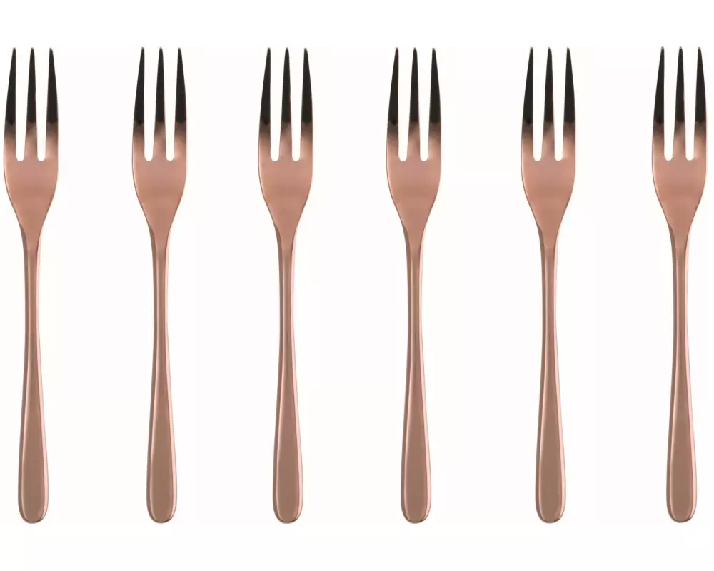Sambonet Kuchengabel Taste 6 Stück, Kupfer