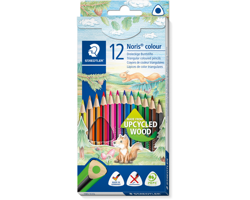 STAEDTLER Farbstifte Noris Colour 187C12 03 upcycled Wood 12 Stück