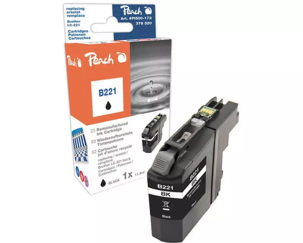 Peach Tinte Brother LC-221BK Black