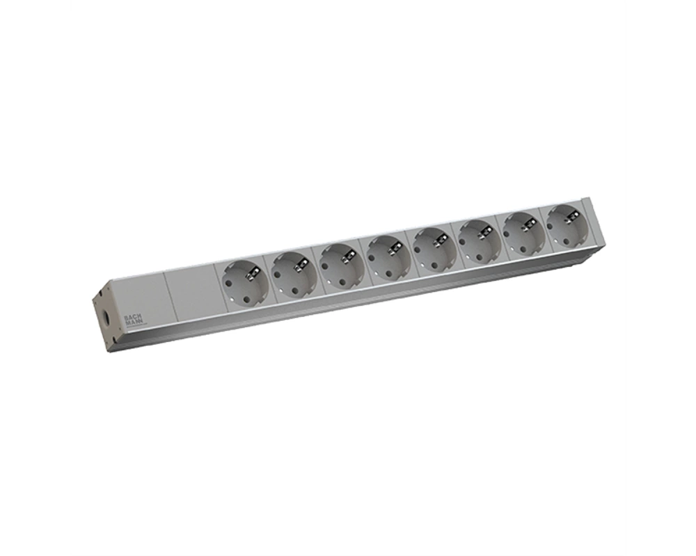 BACHMANN 19" 1HE 8xCEE7/3 mit Prüfleitung