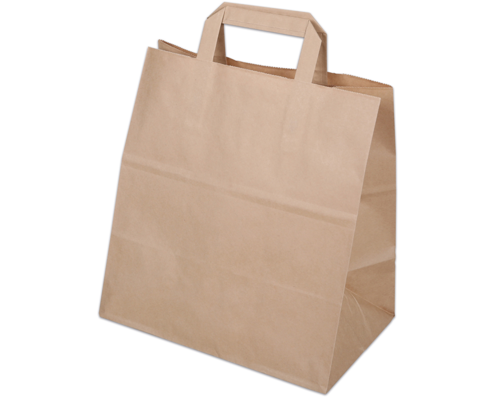 ELCO Tragetasche 270x170x290mm 83201.25 mit Henkel, braun 50 Stück