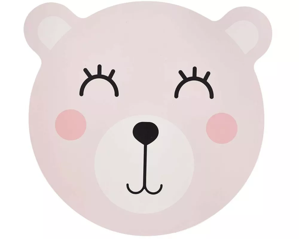 Zeller Present Kindertischset Bär Rosa ø 38 cm