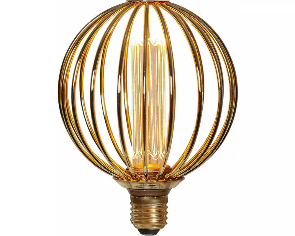 Star Trading Lampe LED E27 Decoled Metal, 4.3 W, Warmweiss