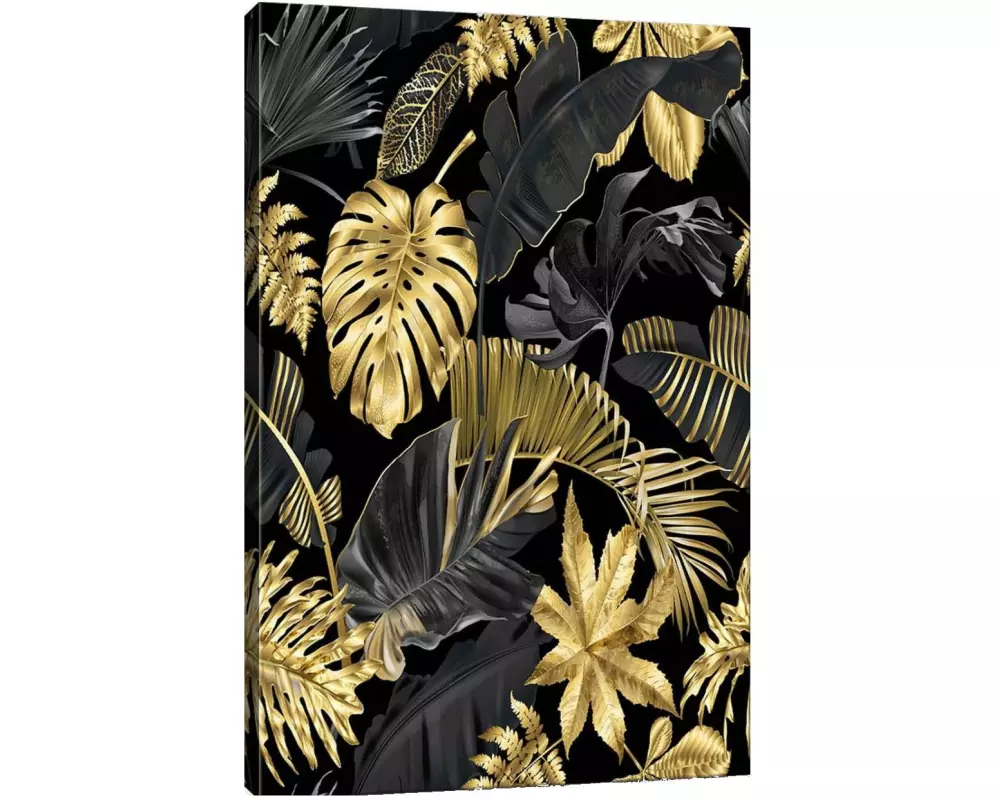 Wallxpert Bild Blätter 70 x 100 cm