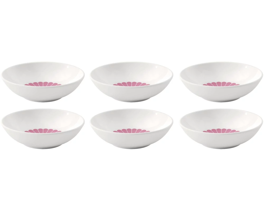 Villeroy & Boch Dessert-Schale Fleur 6 Stück, Rosa