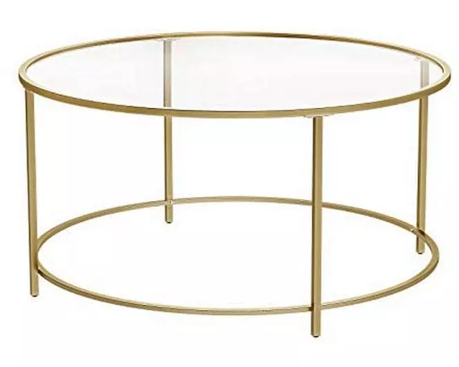 VASAGLE Couchtisch 84 x 45.5 cm, Gold
