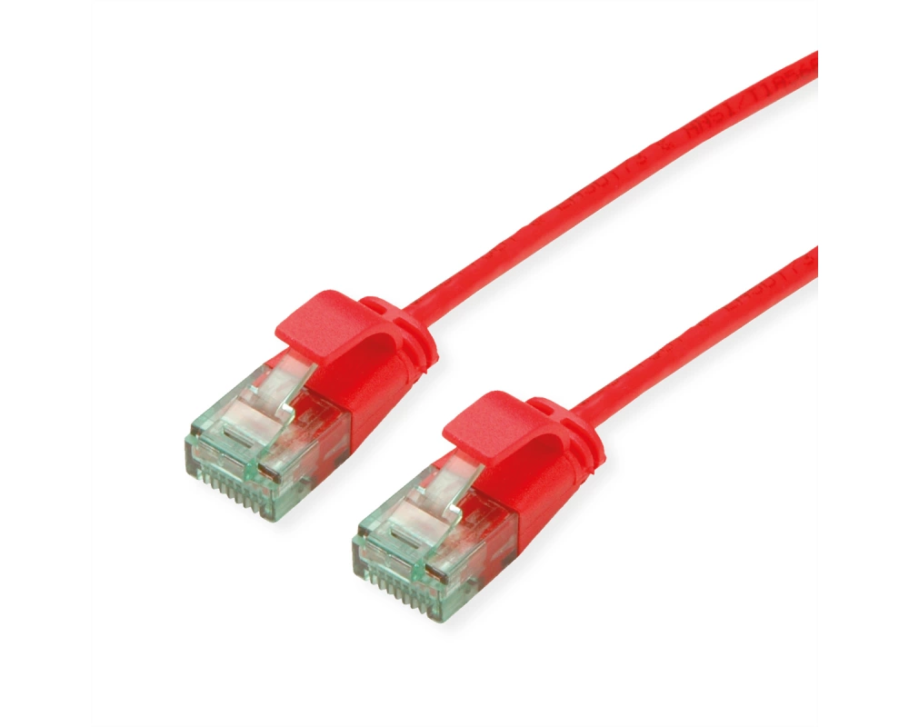 ROLINE RM UTP DataCenter Patchkabel Cat.6A (Class EA), slim, rot, 5 m
