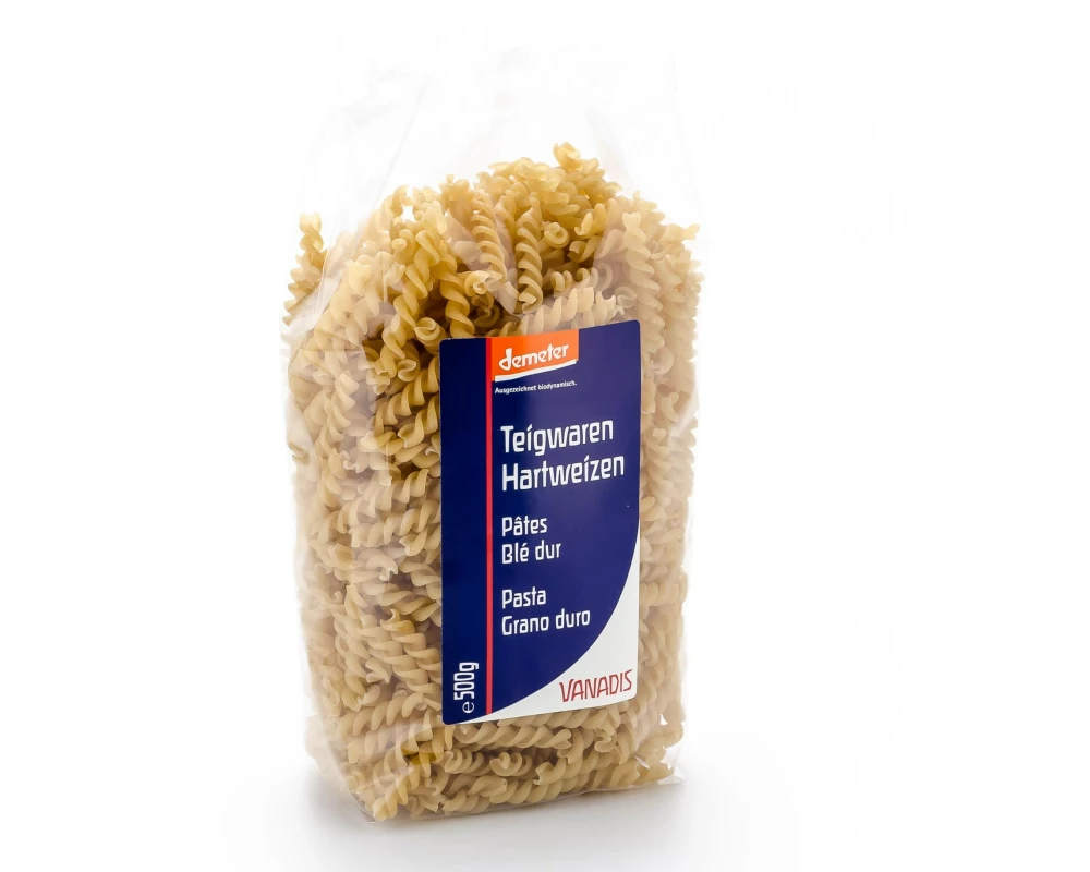 Vanadis Spiralen Hartweizen hell, Demeter 500 g