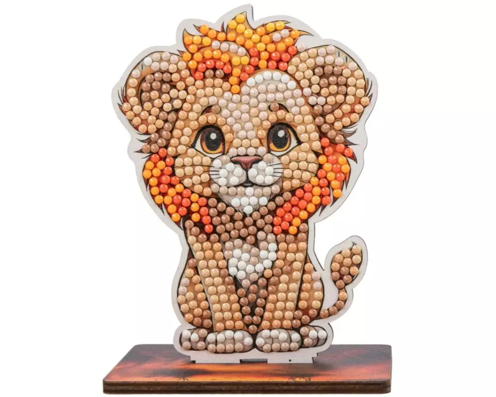 CRAFT Buddy Bastelset Lion Crystal Art Wildlife Buddies