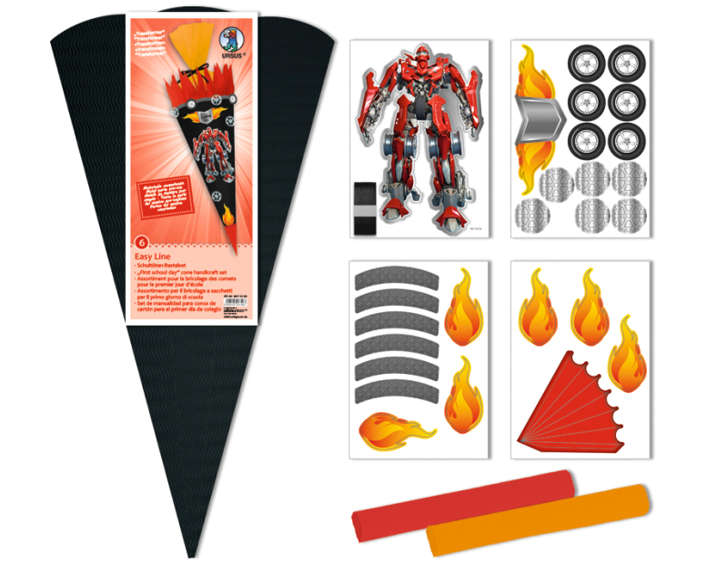 URSUS Schultüten-Bastelset Easy 9870006 Transformer 3D, Karton 260g