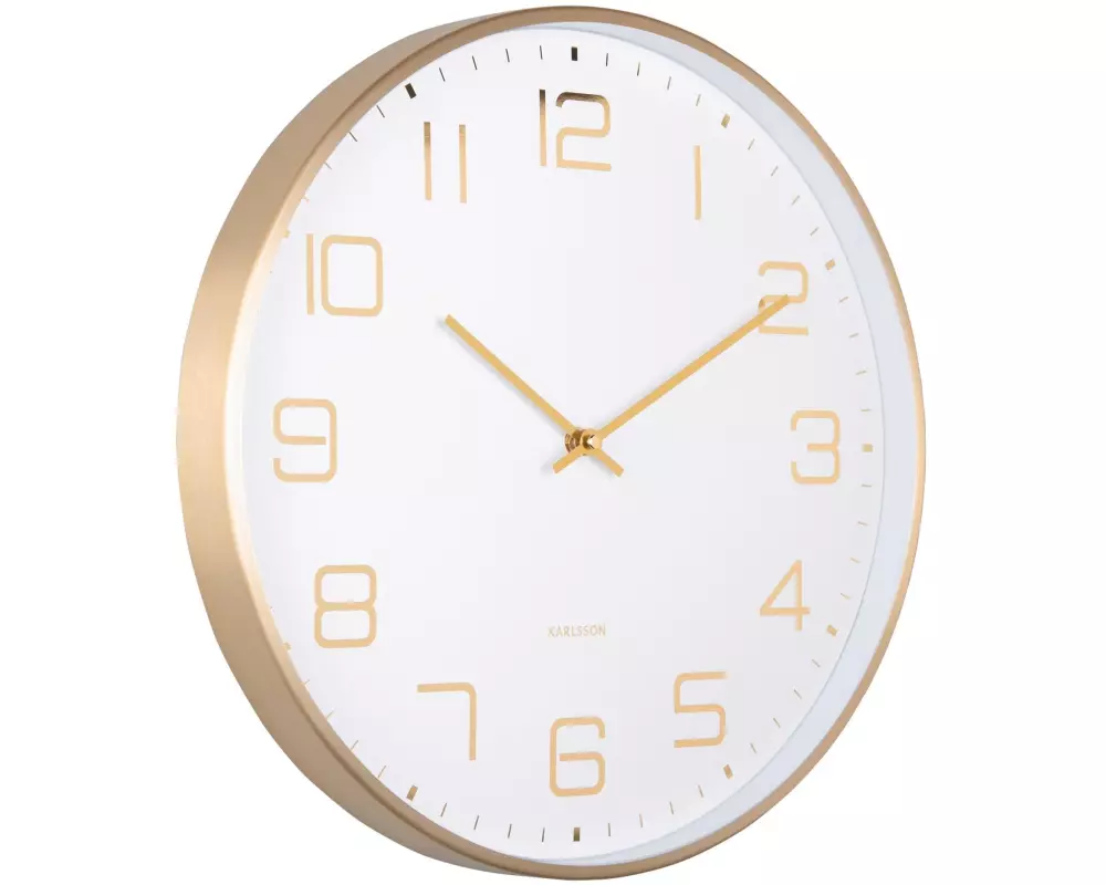 KARLSSON Wanduhr Elegance Glow White