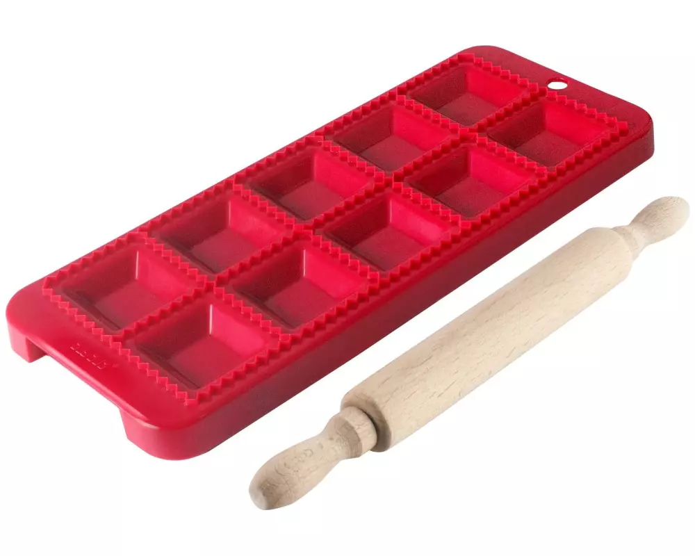 Ibili Ravioliform + Rollstab quadratisch 30 x 12 cm Eckig