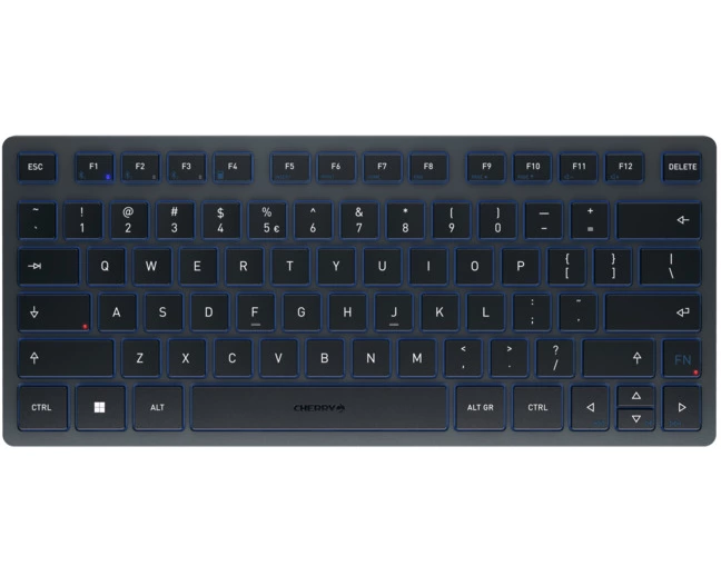 CHERRY KW 7100 MINI BT Tastatur Universal Bluetooth QWERTY US International Blau