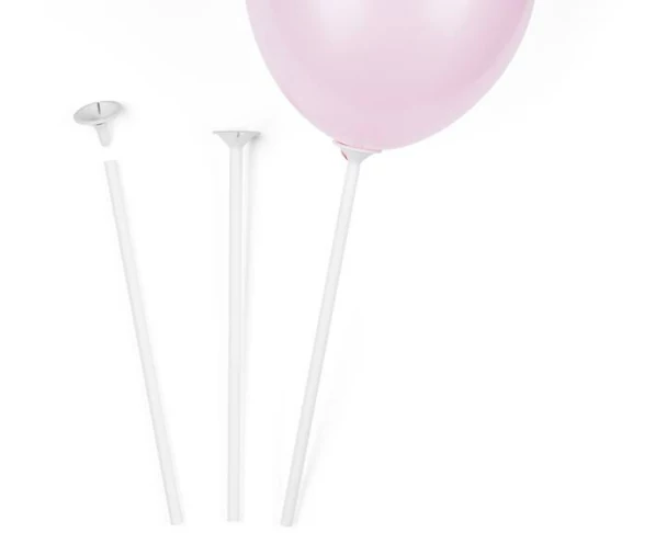 Partydeco 100er-Set Weiss, 30 cm