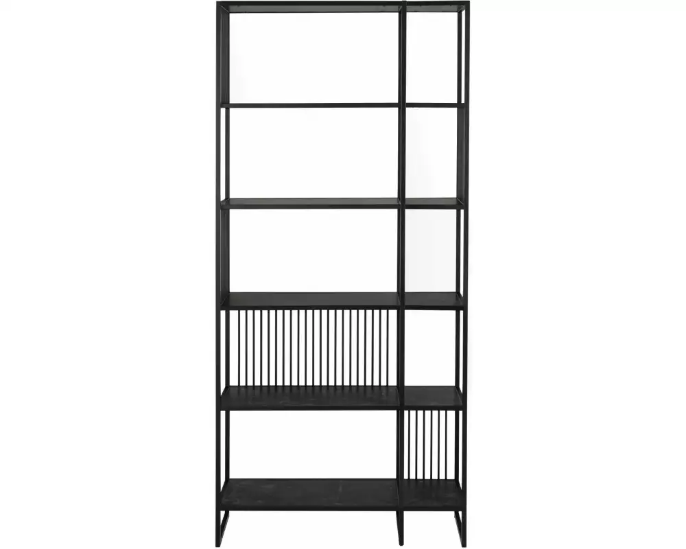 AC Design Regal Strington 85 x 35 x 185 cm, Schwarz