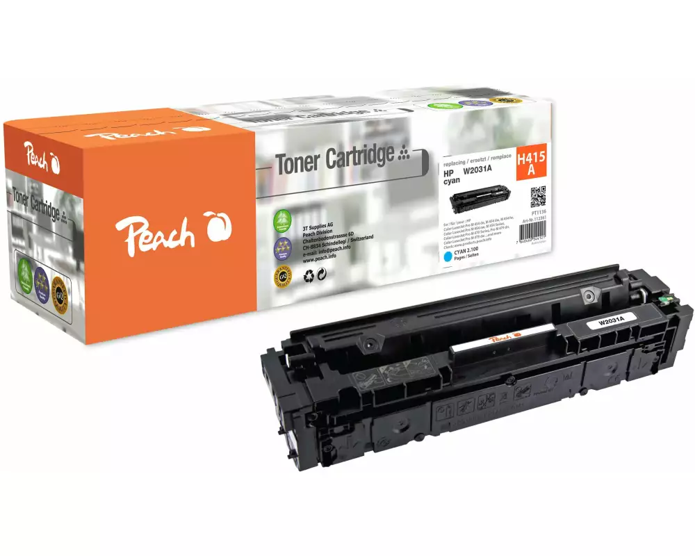 Peach Toner HP Nr. 415A / W2031A Cyan