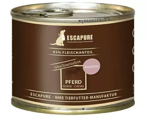 Escapure Nassfutter Pferde Geschnetzeltes, 200 g