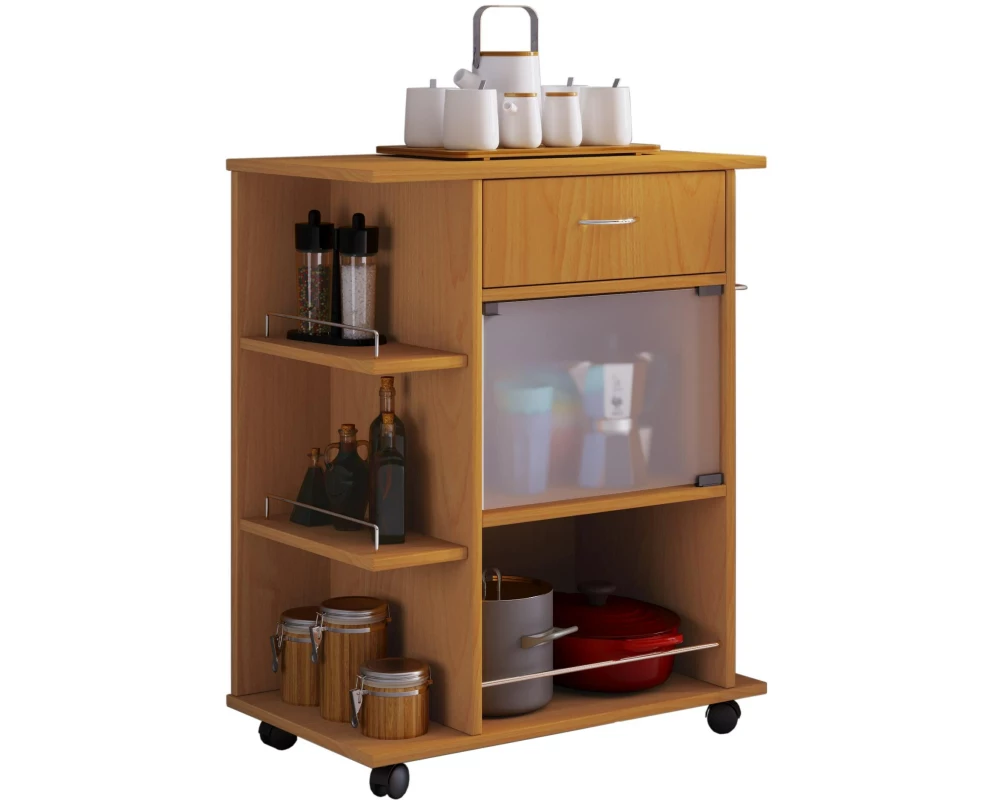 VCM Küchenwagen Pocis 65 x 80 x 39 cm, Braun