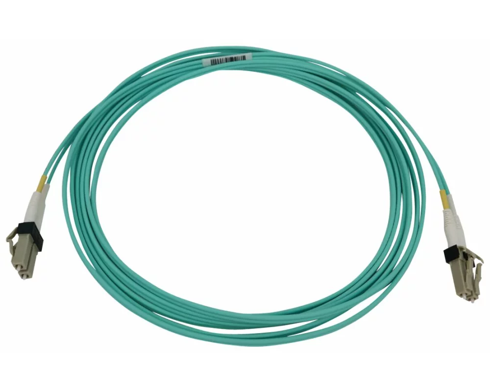 EATON TRIPPLITE 400G, Multimode, 50/125, OM3, Switchable, Fiber Optic Cable, Duplex, LC-PC, M/M, LSZH, Aqua, 3m 9.8ft.