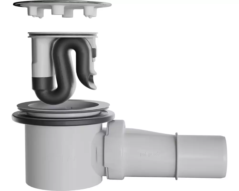 Visolva Reinigungsfreier Siphon mit Chrom Deckel