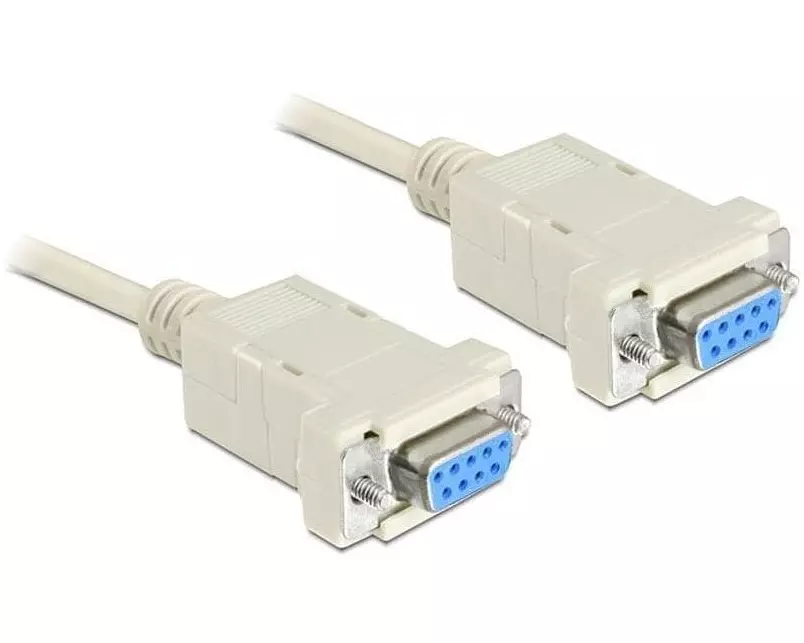 Delock Anschlusskabel RS-232 - RS-232 DB9 (f-f) Nullmodem 5 m