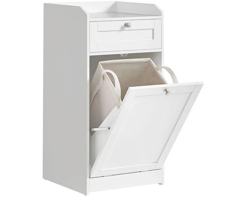 VASAGLE Badezimmerregal 40 x 80.2 cm, Weiss